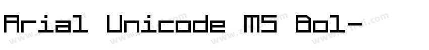 Arial Unicode MS Bol字体转换